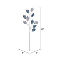 thumbnail image 3 of Vickerman OF180702 20 in. Blue Glitter Plum Leaf Spray, 3 per Bag, 3 of 4