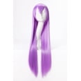 thumbnail image 3 of Cabello liso, varios colores, elija entre la peluca, la ropa que combina con la apariencia creando una peluca azul violeta, peluca para juego de rol, 3 of 3