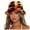 A-Black311, variant on Yuanlong Womens Bucket Hat Plush Fuzzy Colorful Printed Fisherman Cap Winter Warm Windproof Casual Stylish Outdoor Head Cap