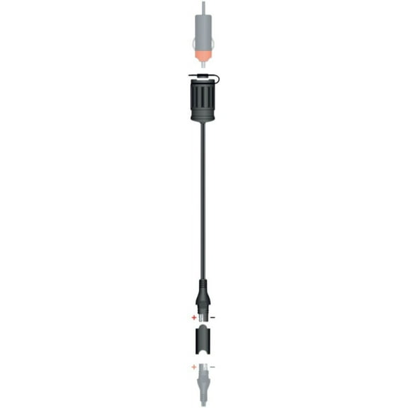 OptiMate Cable O-06, Adapter With 21mm Auto Socket For An Automotive Plug