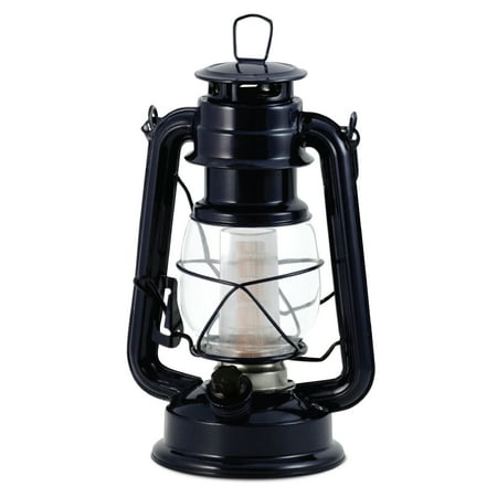 Northpoint LED Lantern, 12-LED 150-Lumen Lantern, Silent Night Indoor Outdoor Lantern, Home Decor Vintage Lantern, Battery Operated Hanging or Tabletop Hurricane Lantern