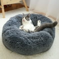 thumbnail image 3 of Labymos Blusea Soft Plush Round Pet Bed Cat Soft Bed Cat Bed for Cats Small, 3 of 8