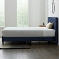 thumbnail image 5 of Rest Haven Renton Upholstered Channeled Platform Bed, Queen, Blue, 5 of 13