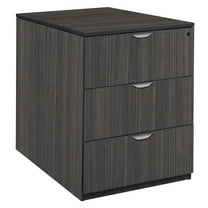 Legacy Stand Up Back to Back Lateral File/ Desk- Ash Grey
