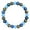 Blue, variant on Lava Rock Chakra Bracelet for Men & Women - 8mm Natural Stone Healing Bracelet with 7 Chakra Beads for Yoga, Meditation, Stress Relief & Aromatherapy