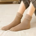 thumbnail image 3 of CSChome Mid-calf Socks Unisex Thermal Mid-Tube Socks - Thick Soft Plush Solid Color Elastic Non-Slip Knitted, 3 of 7