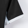 thumbnail image 6 of ZUKMRJPC Mens Short Sleeve Shirts Quarter Zip Stand Collared Fashion Color Block Athletic Shirts Casual Loose Workout Running Summer Tops, 6 of 8