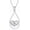 Pear Footprint Necklace, variant on 925 Sterling Silver Footprint Necklace Mom Pendant Necklace Mother's Day Jewelry Gift for Women Mom Wife