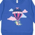 thumbnail image 3 of Inktastic Hot Air Balloon with Flowers and Clouds Toddler Sweatshirt, 3 of 4