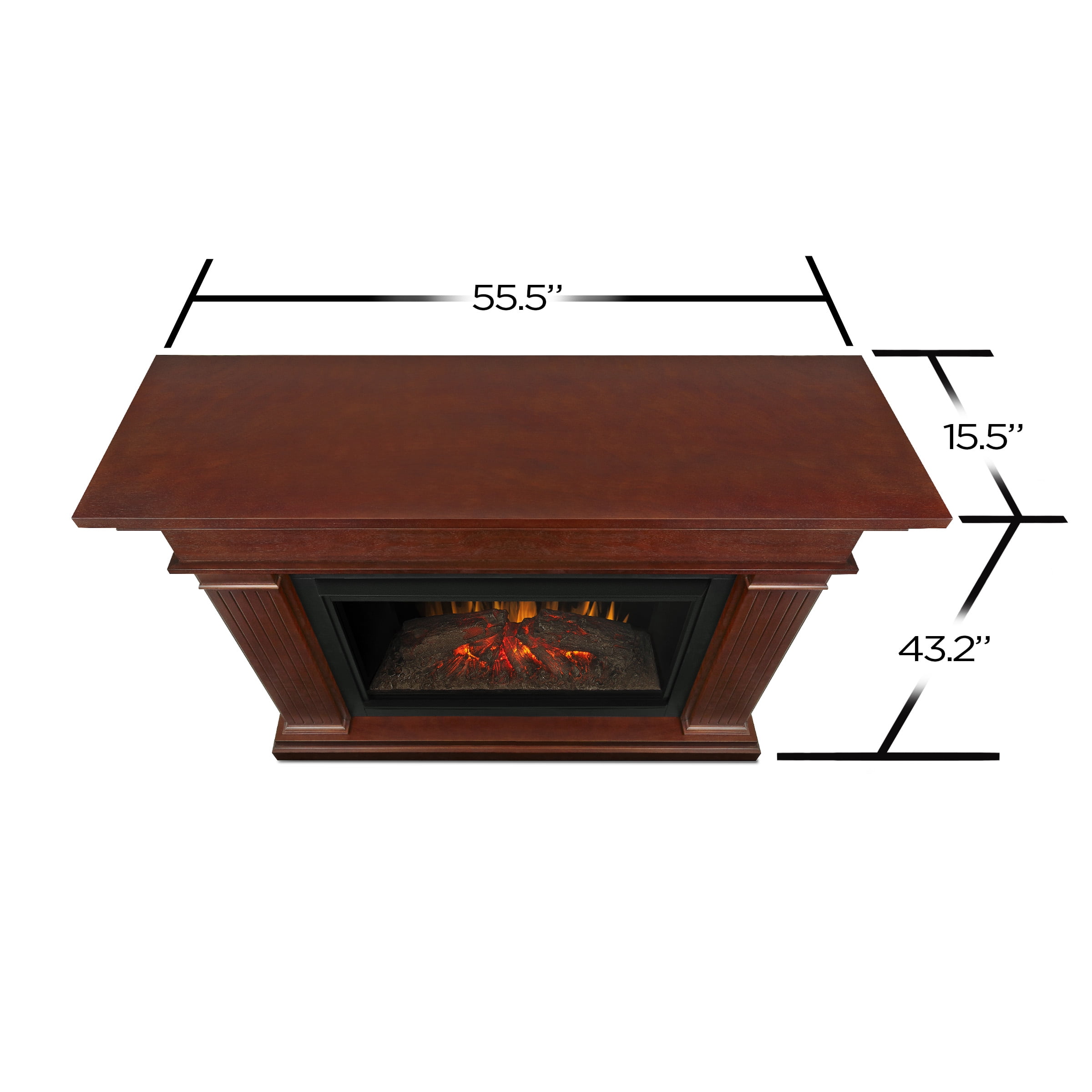 Kennedy Grand Electric Fireplace in Dark Espresso by Real Flame -  Walmart.com