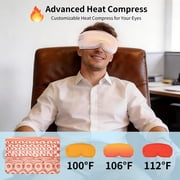 Arboleaf Eye Massager with Heat, Heated Massage Eye Mask with Music | Vibration Massage for Head Tension, Eye Strain, Dry Eyes & Dark Circles