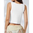 thumbnail image 4 of Sweater Vest Women Spring Summer Casual V Neck Sleeveless Button Down Waistcoat Knit Tank Tops, 4 of 4
