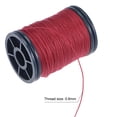 thumbnail image 3 of 0.6mm Polyester Sewing Thread 82 Yards Extra Strong Upholstery Thread Lightly Wax String Dark Red, 3 of 5