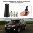 thumbnail image 1 of 3cm Aleación De Aluminio Coche Techo Varilla Corta Antena Adaptador Para Cherokee Con Tornillos, 1 of 7