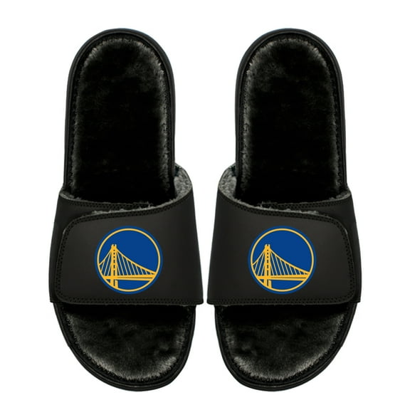 Unisex ISlide Golden State Warriors Logo Fur Slide Sandals