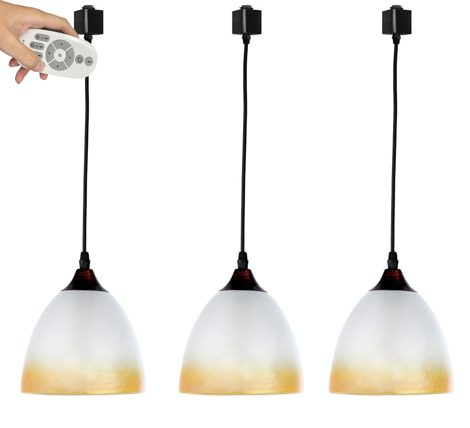 FSLiving Remote Control Pendant Light HType Track Light Dimmable Track