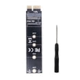 thumbnail image 1 of NEW PCIE to NVME Adapter PCI Express X1 to M.2 NVME M Key Adaptor Riser Board Support 2230 2242 2260 2280 M2 NVME SSD Full Speed Black, 1 of 6