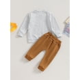 thumbnail image 4 of Canis Long Sleeve Letters Print Sweatshirt Sweatpants Combo for Boys, 4 of 9