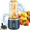 thumbnail image 3 of MesaSe Mini Juice Blender 400ml Portable Blender Six Blade Juice Mixer Blender Smoothie Blender for Travel Juice Blue, 3 of 8