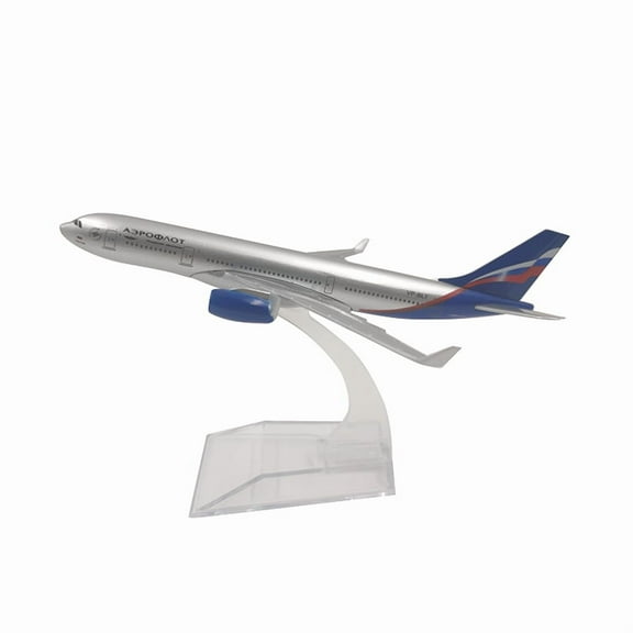 16cm Russian Airlines Airbus 330 Airplane Model Planel Airplane Diecast Metal 1/400 Scale Planes