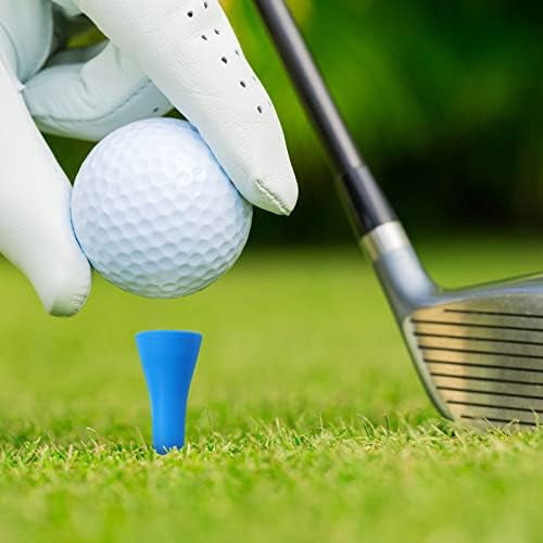 RibRave 12 Pieces Golf Range Tees Set Rubber Golf Tees for Mats Driving Range 6 Pieces for Practice Mat Mixed Size