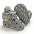thumbnail image 6 of Actoyo Infant Boots Winter Baby Girl Boy Shoes Soft Sole Anti-Slip Toddler Snow Warm Prewalker Newborn Boots Dark Gray 0-6 Months, 6 of 13