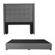 thumbnail image 1 of Box Base Cama King Size+ Cabecera Titan Gris, 1 of 7