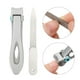 thumbnail image 4 of 2 unids/set cortaúñas grandes de acero inoxidable cortador de dedos recortador lima de uñas pedicura herramienta de manicura SetSilver, 4 of 11
