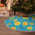 thumbnail image 5 of Balery Bee Sunflower Printed Christmas Tree Skirt , Merry Christmas Party Christmas Tree Decoration,Adjustable Tree Skirt-48", 5 of 6