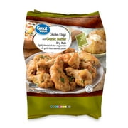 Great Value Fully Cooked Chicken Wings with Garlic Butter Dry Rub Packets, 22 oz
