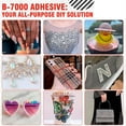 thumbnail image 7 of B-7000 Super Adhesive Glues,4 Pcs 25ML Liquid Stitch Fabric Glue,Multi-Function DIY Craft Glue Rhinestones Glue,Liquid Fusion Glue for Clothes,B-7000 Glue for Crafts,Jewelry Making,Phone Case, 7 of 7