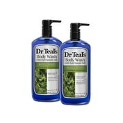Dr Teals Body Wash, Relax & Relief with Eucalyptus & Spearmint 24 oz (Pack of 2)