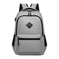thumbnail image 1 of Black Backpack For School College And Travel: Bookbag With 8 Compartments Backpack Insert, 1 of 7