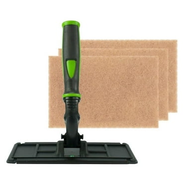Techno Pad Window Cleaning Kit with Walnut Scrub Pads