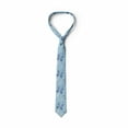 thumbnail image 3 of Butterfly Necktie, Blue Dragonflies, Dress Tie, 3.7", Blue Pale Blue White, by Ambesonne, 3 of 3