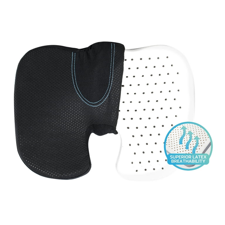 Organic Latex Seat Cushion with Zippered Cover, 2 Inch and 3 Inch  (Different Cover Options)
