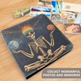 thumbnail image 4 of FORMRS 3 Ring Photo Album 4"x6" Self Adhesive Large Capacity PU Leather Cover, Skeleton with Rainbow, 4 of 8