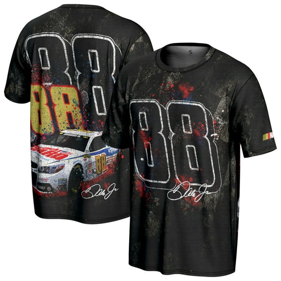 Men's ProSphere  Black Dale Earnhardt Jr. National Guard All Over Print T-Shirt