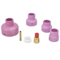 thumbnail image 4 of Kit de lentes de Gas TIG, conector de soporte de electrodo de Taza de cerámica, cubierta frontal de PTFE para WP 9 20 25, 7 Uds., 4 of 8