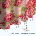thumbnail image 6 of Pioneer Flower Floral Print Pattern Shower Curtain 36"x72" ,Bathroom Decorative Shower Curtains Set with 12 Hooks,Modern Waterproof Washable Shower Curtain, 6 of 6