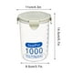 thumbnail image 3 of Recipientes de plástico con tapas - Recipientes herméticos para alimentos de 600 ml/800 ml/1000 ml, organización apilable de cocina y frigorífico, 3 of 3