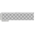 thumbnail image 2 of Trellis Fabric by the Yard Upholstery, Abstract Line Design Floral Rounds and Grids with Vintage Influences, Decorative Fabric for DIY and Home Accents, 1 Yard, Charcoal Grey and White by Ambesonne, 2 of 4