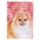 thumbnail image 1 of Bandera decorativa de lona para exteriores Caroline's Treasures Pomeranian #2 Love Multicolor, 1 of 1
