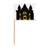 Fairy Tale Castle Colorful Illustration Toothpick Flags Labeling Marking for Party Cake Food Cheeseplate