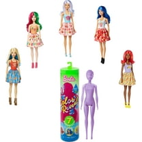 Barbie Color Reveal Doll Foodie Series Doll with 7 Surprises Including Scented Wig (Styles May Vary)