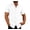 White, variant on Calsunbaby Men Cotton Linen Short Sleeve Solid Shirts Casual Dress Tops White 2XL