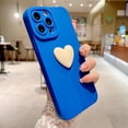 thumbnail image 4 of Compatible with iPhone 13 Pro Max Cute 3D Love Heart Case Camera Protection Shockproof Soft Bumper Phone Case for Women Girls for iPhone 13 Pro Max 6.7 Inch Blue, 4 of 13