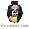 thumbnail image 2 of My Hero Academia Himiko Toga Unisex Sweatshirts Loose Pullover Sweater Hooded Hoodie 3D Printing Jacket Winter Fall Clothes S, 2 of 7
