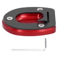 thumbnail image 1 of Parking Stand Extension, Kickstand Pad Rugged CNC Aluminum  For Soft Ground Parking For  GTS 250 300 2013-2019 Red, 1 of 8