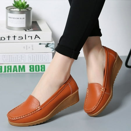

FZM Women shoes Women s Ladies Ankle Flat Loafers Slip On Flock Roman Casual Shoes
